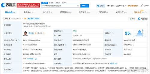 寒武紀科技對外投資布局 計算機系統(tǒng)服務領域的戰(zhàn)略拓展